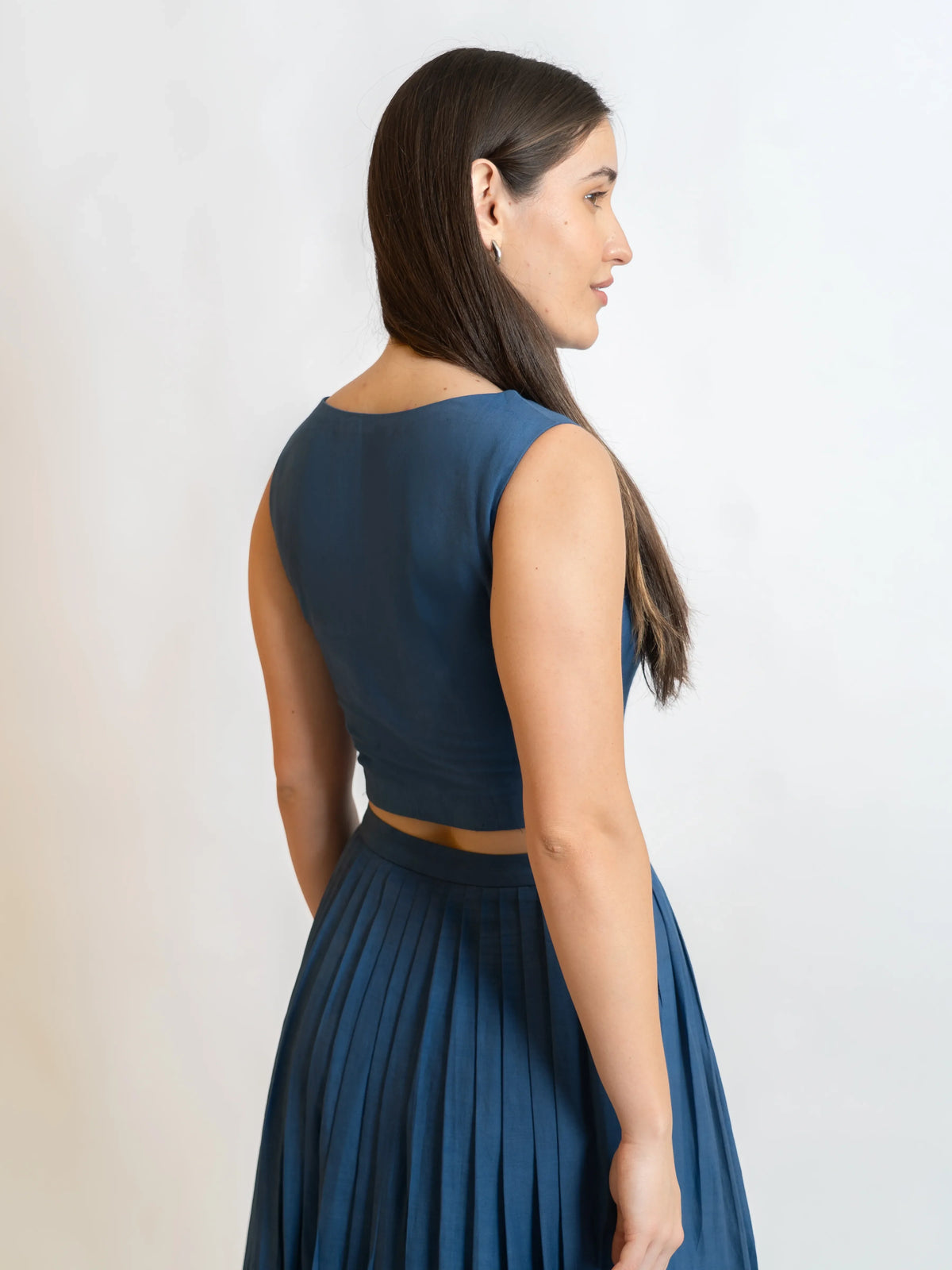 Blue Fitted Top