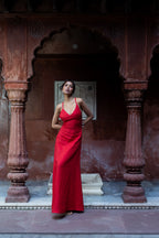 Rich Cherry Drift Dress