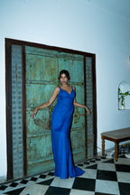 Lapis Drape Dress
