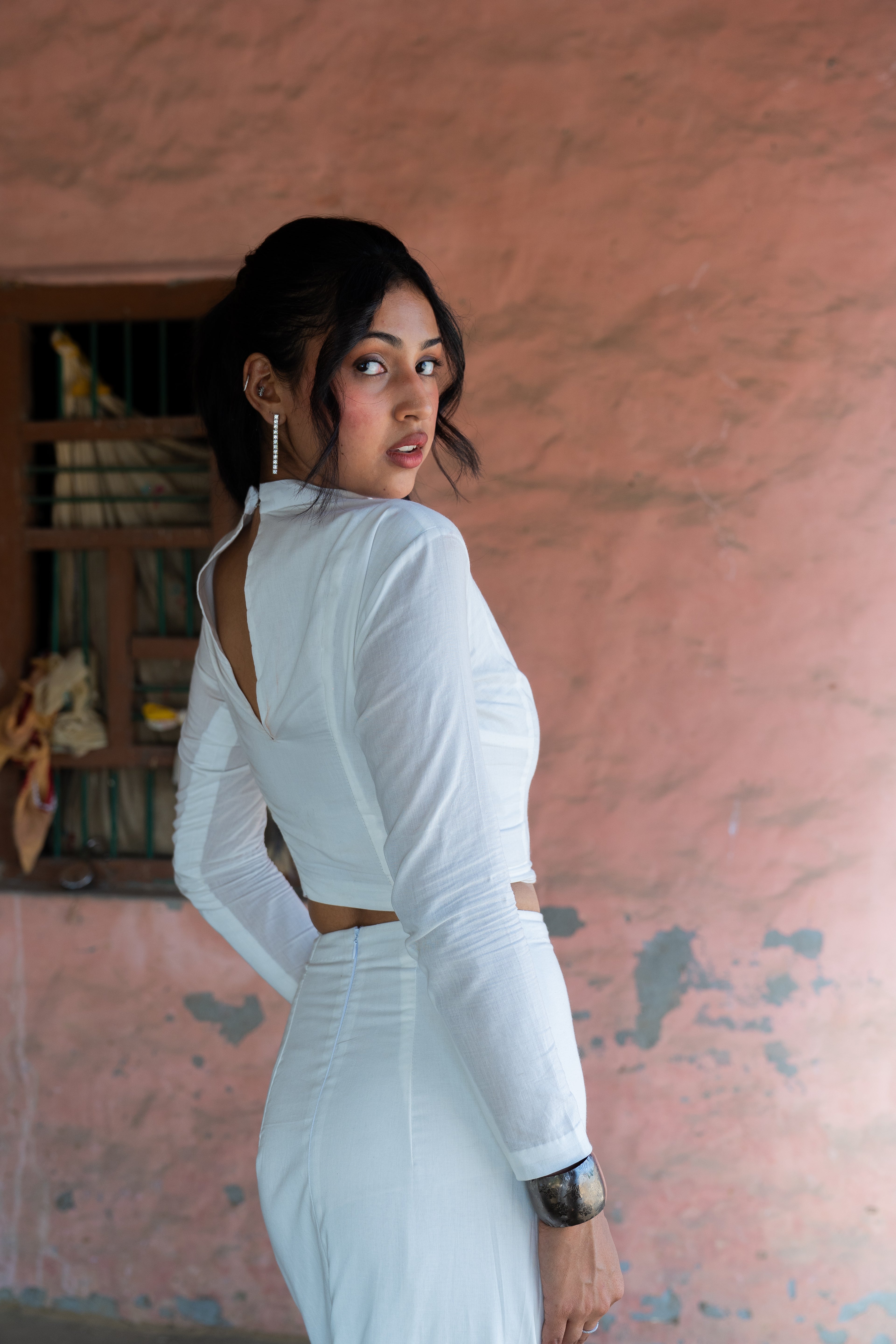 Ivory Cut-Out Top