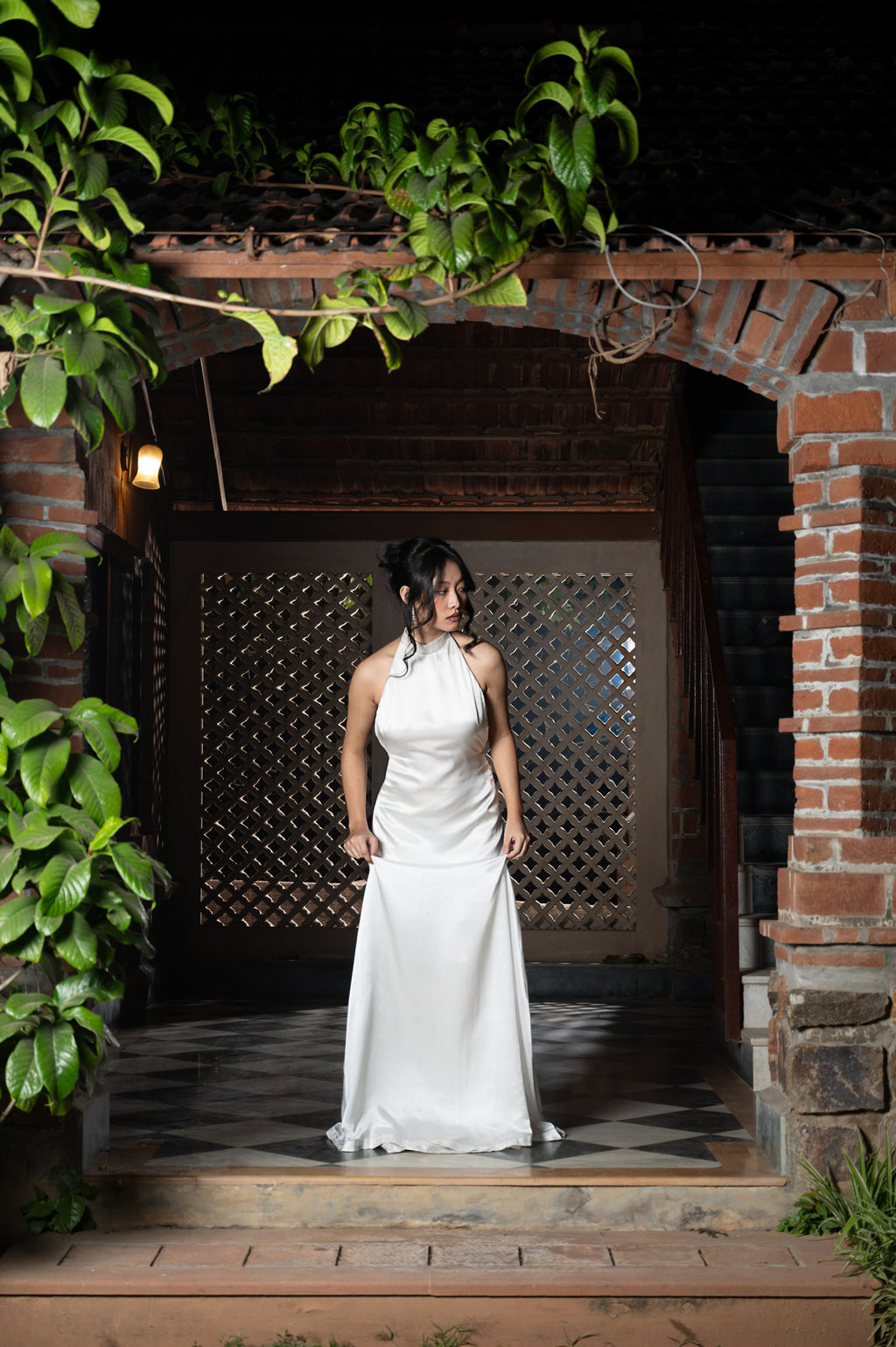 Moonveil Column Dress