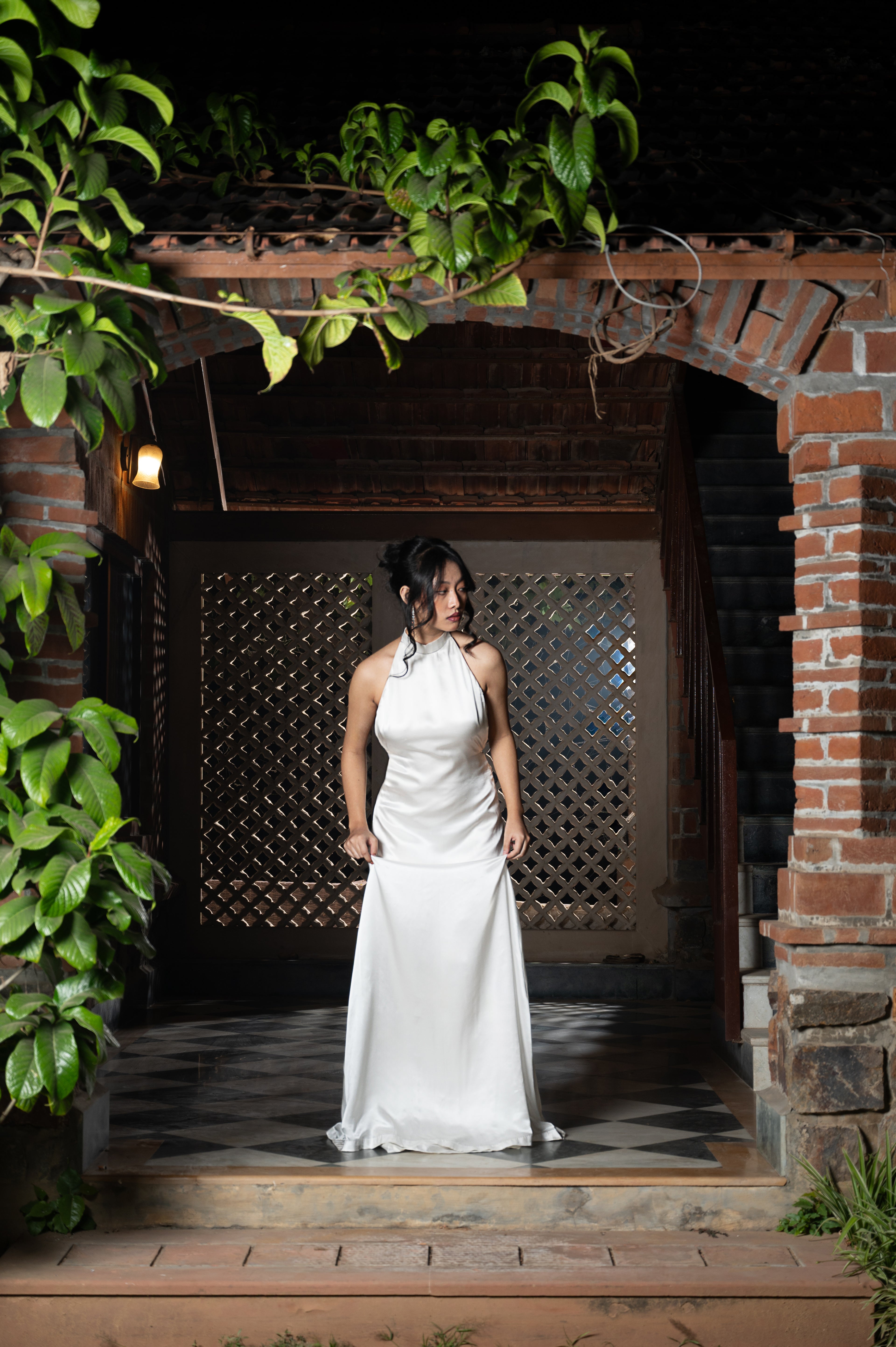 Moonveil Column Dress