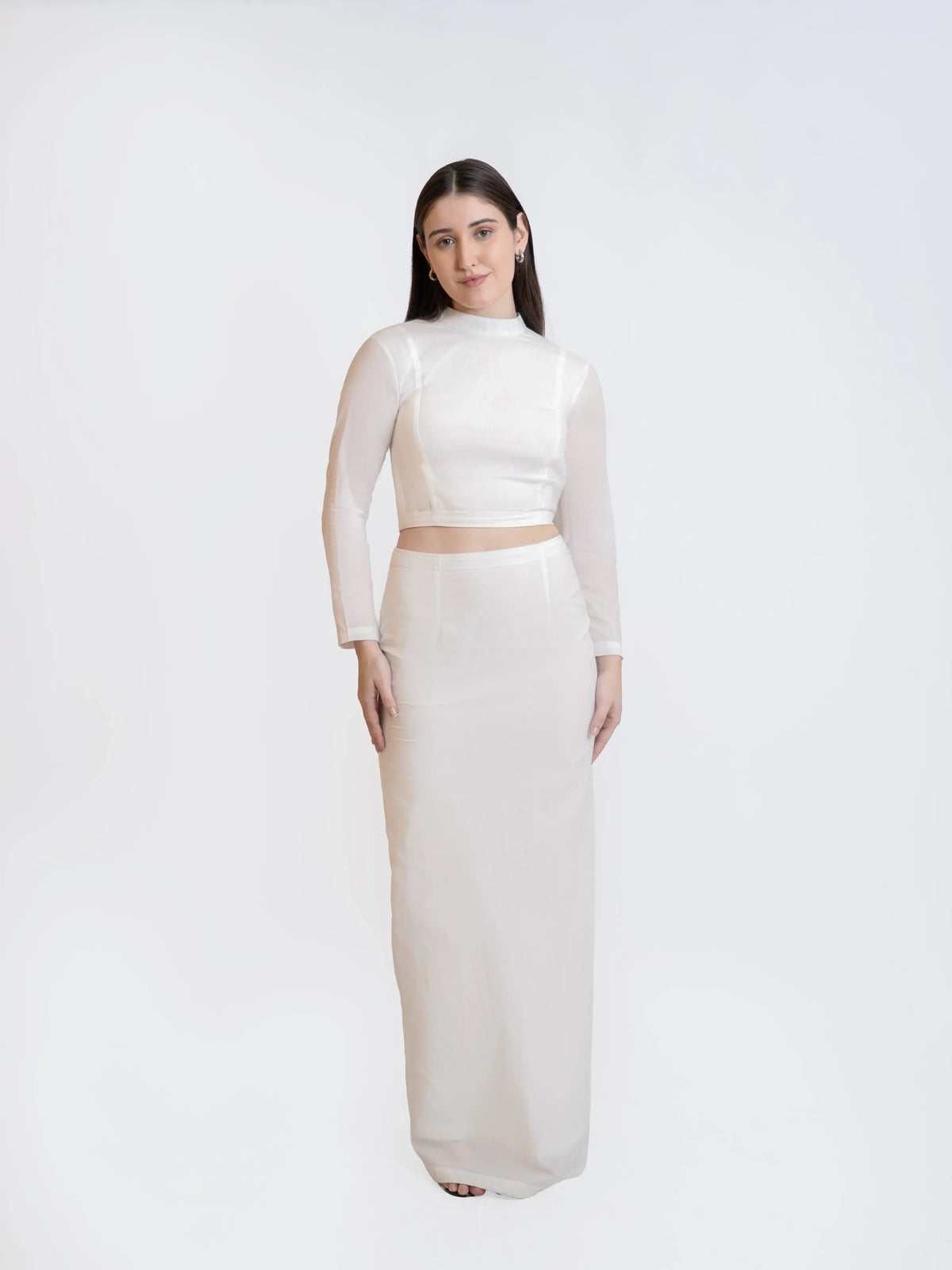 Ivory Straight Skirt