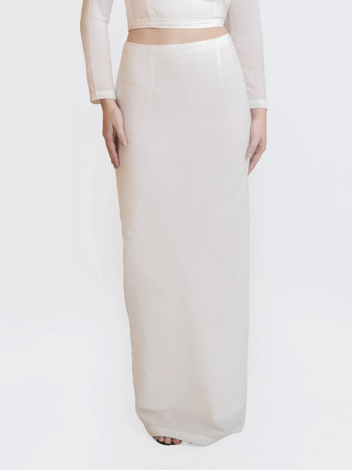 Ivory Straight Skirt