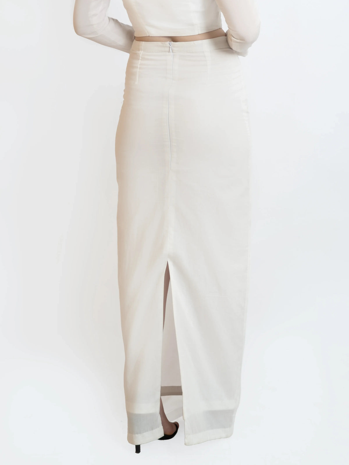 Ivory Straight Skirt