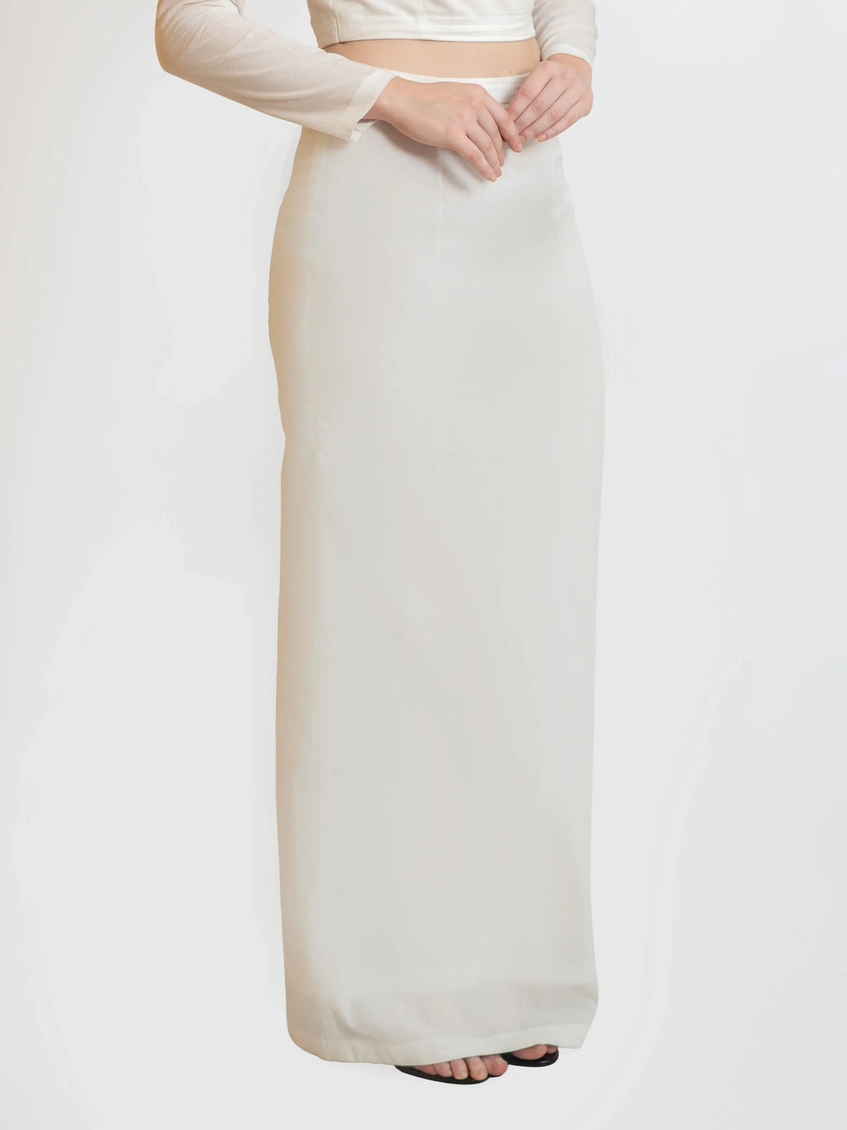 Ivory Straight Skirt