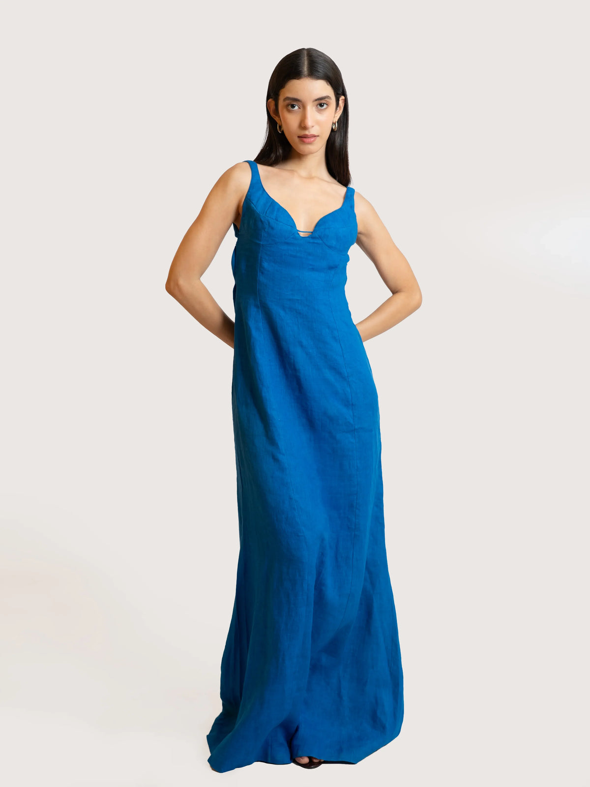 Lapis Drape Dress