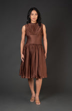 premium lightweight midi dress refined silhouette
