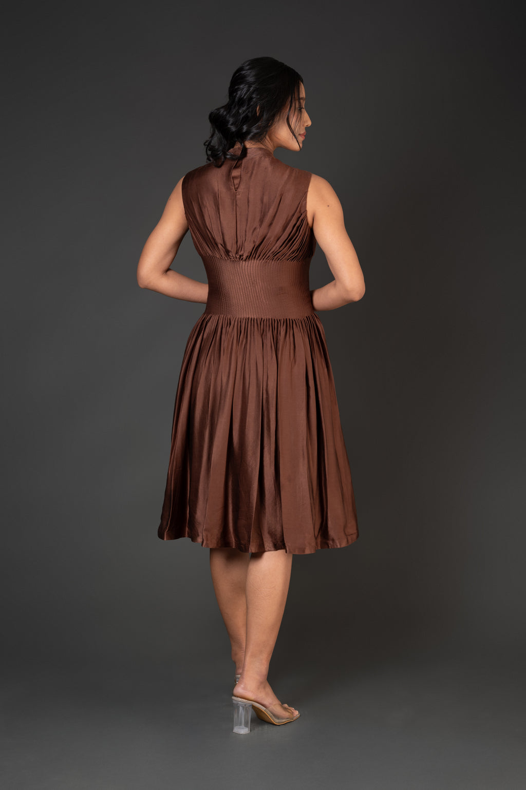 handcrafted luxury midi dress contemporary fashion