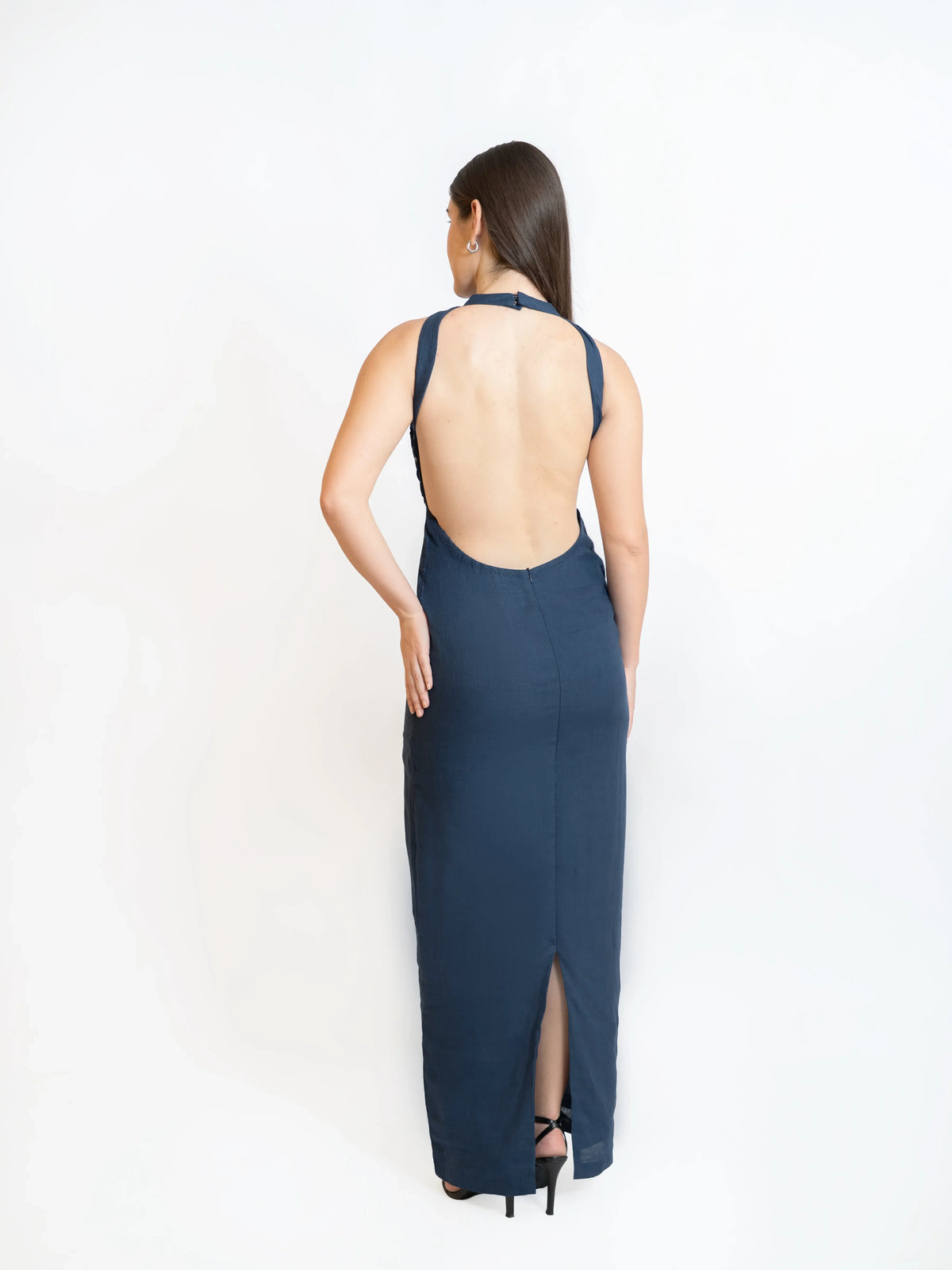 Midnight Blue Weave Dress