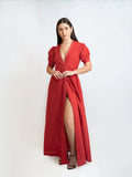 Rising Red Angrakha Dress