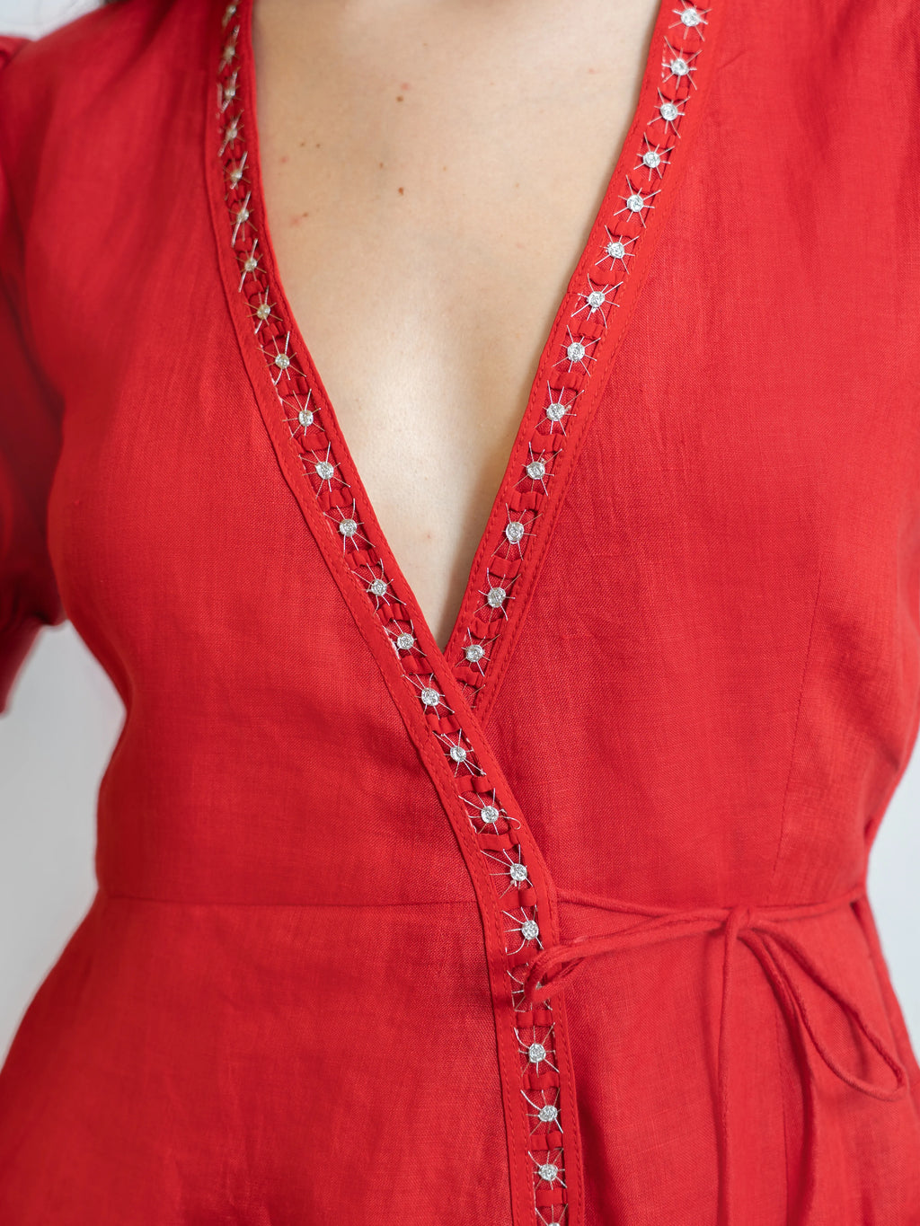 Rising Red Angrakha Dress