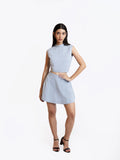 Sky Blue Mini Skirt