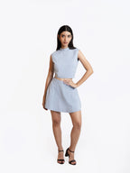 Sky Blue Mini Skirt