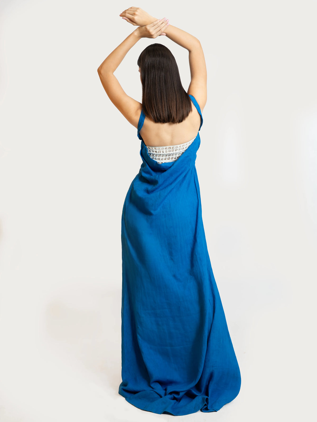 Lapis Drape Dress