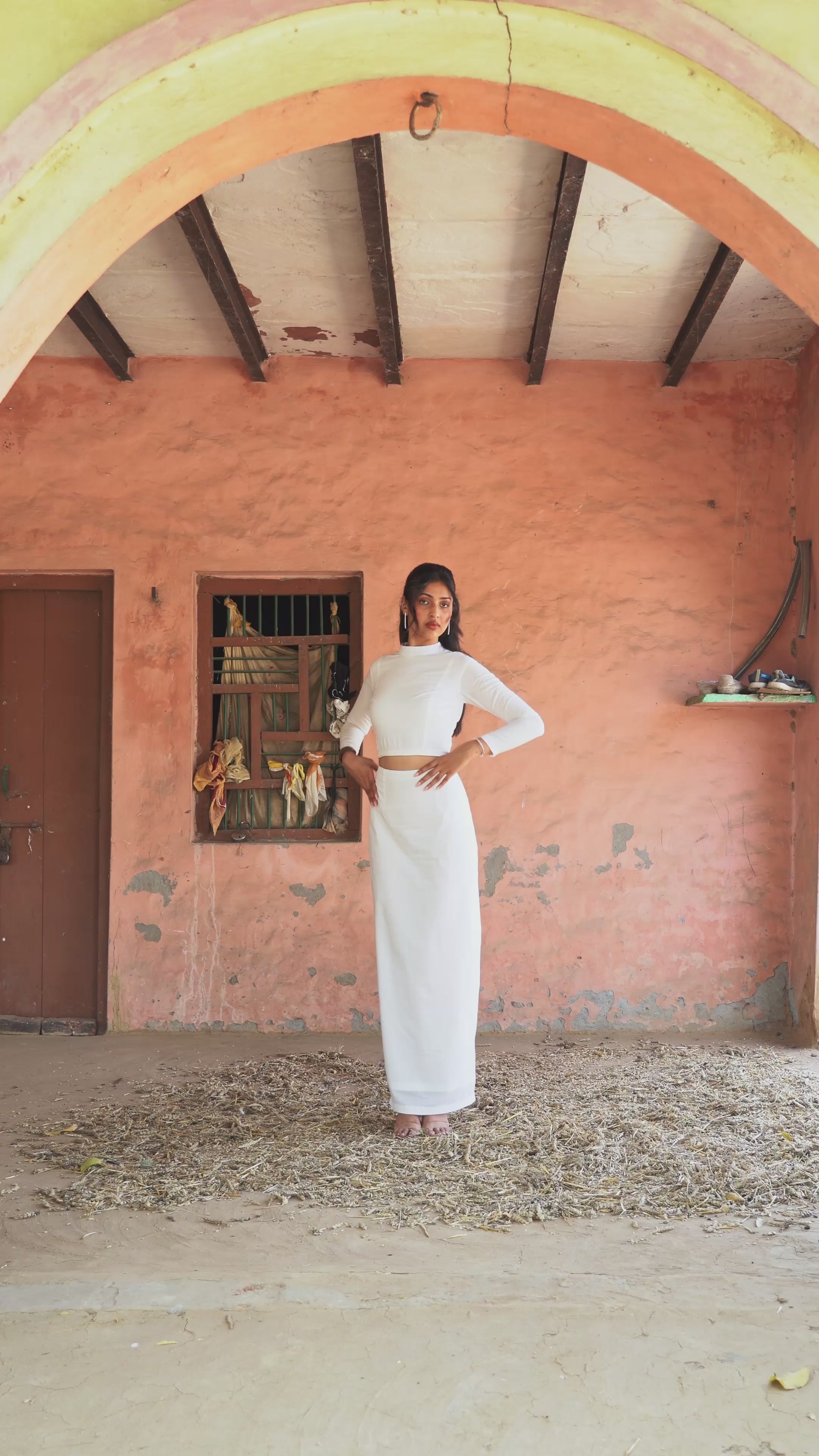 Ivory Cut-Out Top