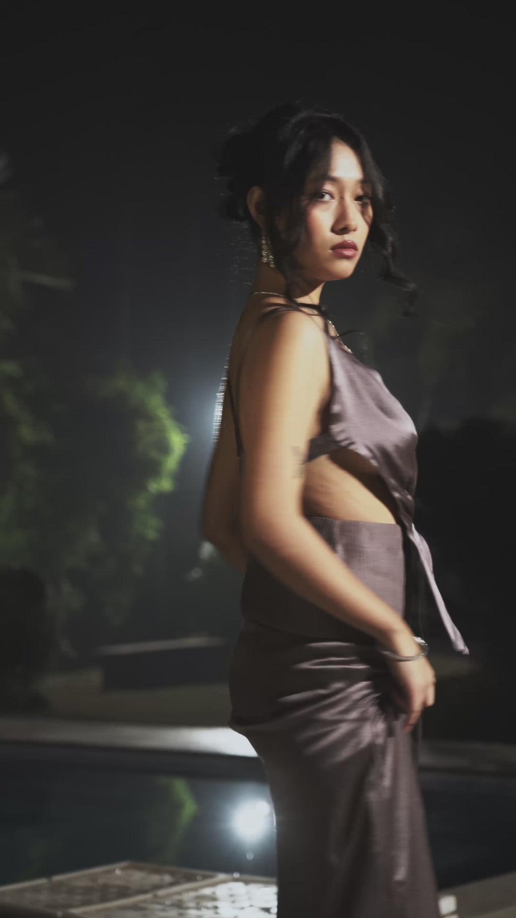 luxury two-piece ensemble relaxed tailored silhouette