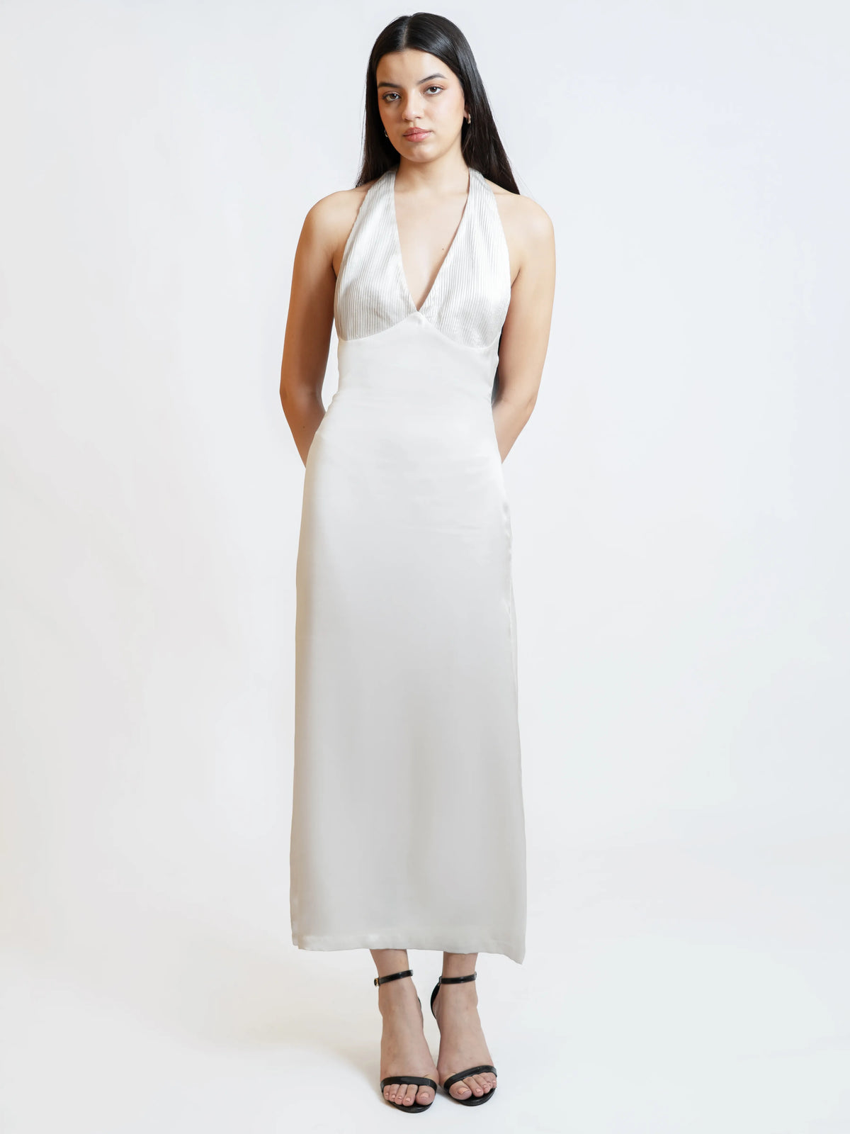 Satin Halter Column