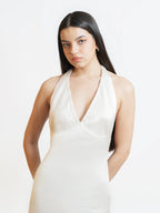 Satin Halter Column