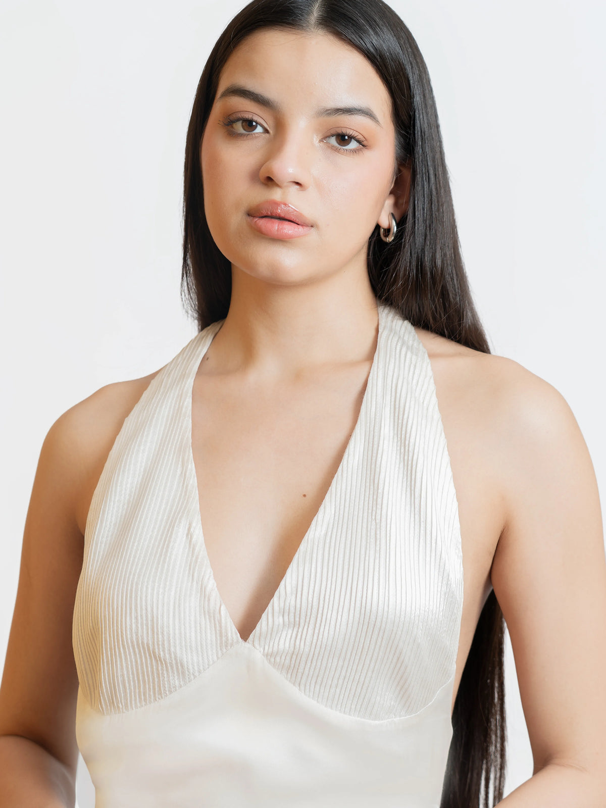 Satin Halter Column