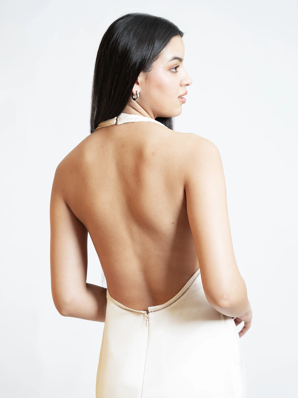 Satin Halter Column